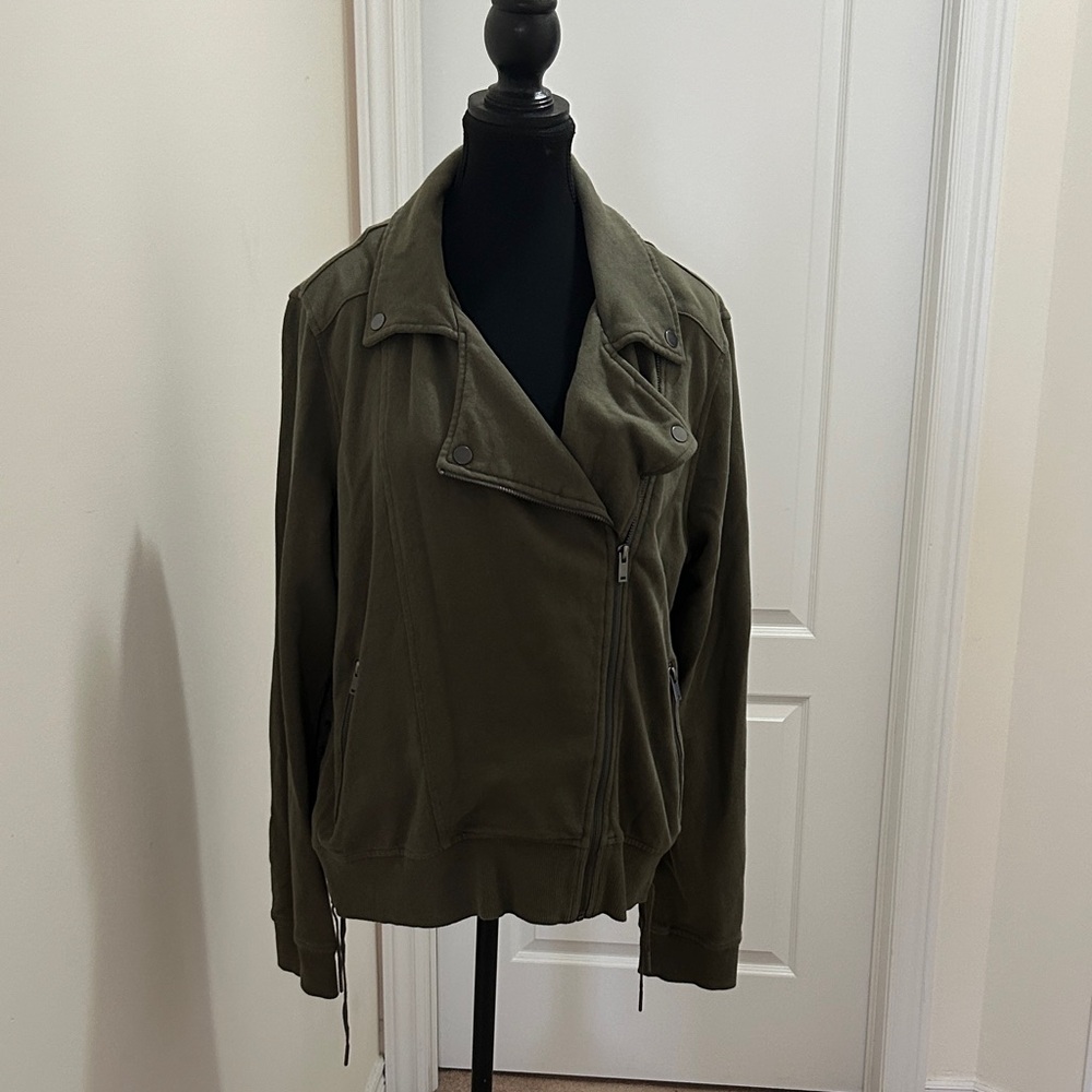 Army Green Moto Women's Jacket